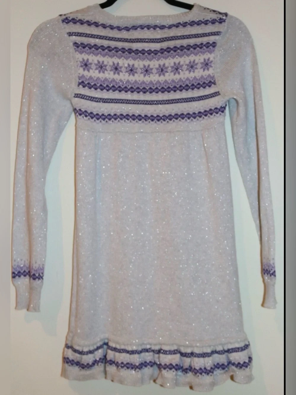 Girls Justice Sparkle Sweater Dress – Size 12